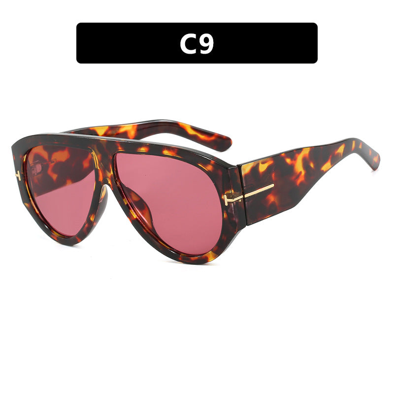 Damen Geometrische Sonnenbrille mit modernem Rahmen und polarisierten Gläsern Brehn