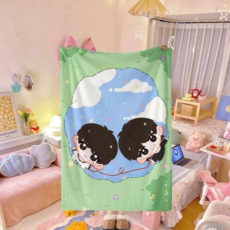 Künstlerischer Obstprint Fleece-Decke
