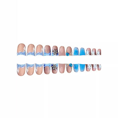 Künstlerische Acrylnagelverzierungen mit Edelsteinakzenten Brehn
