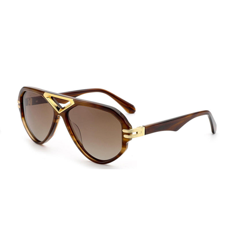 Damen elegante Sonnenbrille mit markantem Rahmen Brehn