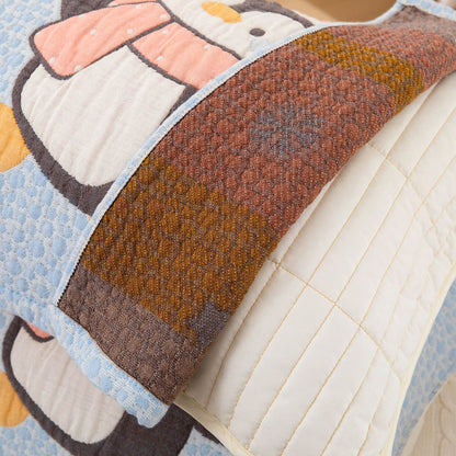 Damen Kissenbezug mit fröhlichem Pinguin-Motiv Brehn