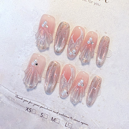 Dekoratives Press-On Nagelset Brehn