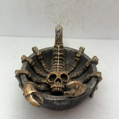 Dekorative Schalenfigur mit Skelett-Design Brehn
