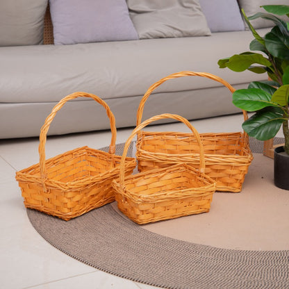 Handgefertigter Korb aus natürlichem Rattan