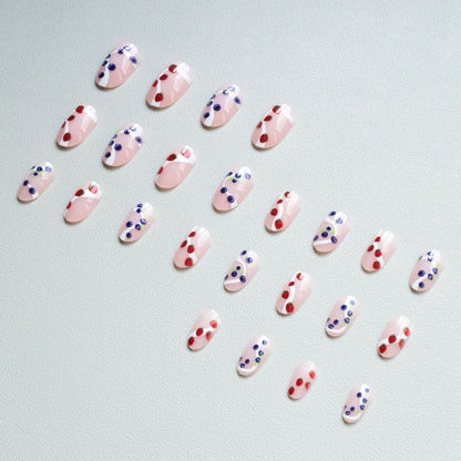 Künstlerisches durch Früchte inspiriertes Nagelkunstset