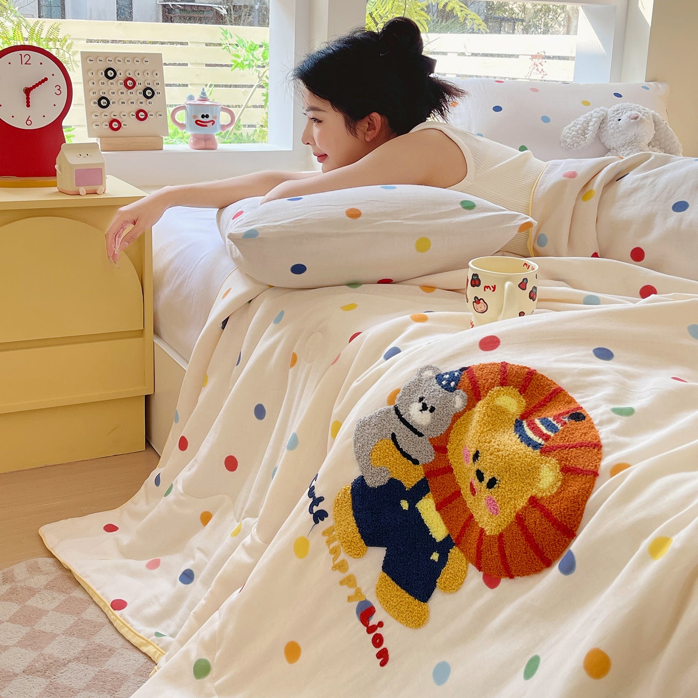 Damen Kuscheldecke mit niedlichem Bärenmotiv Brehn