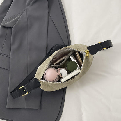 Funktionale weiche Stoff-Schultertasche