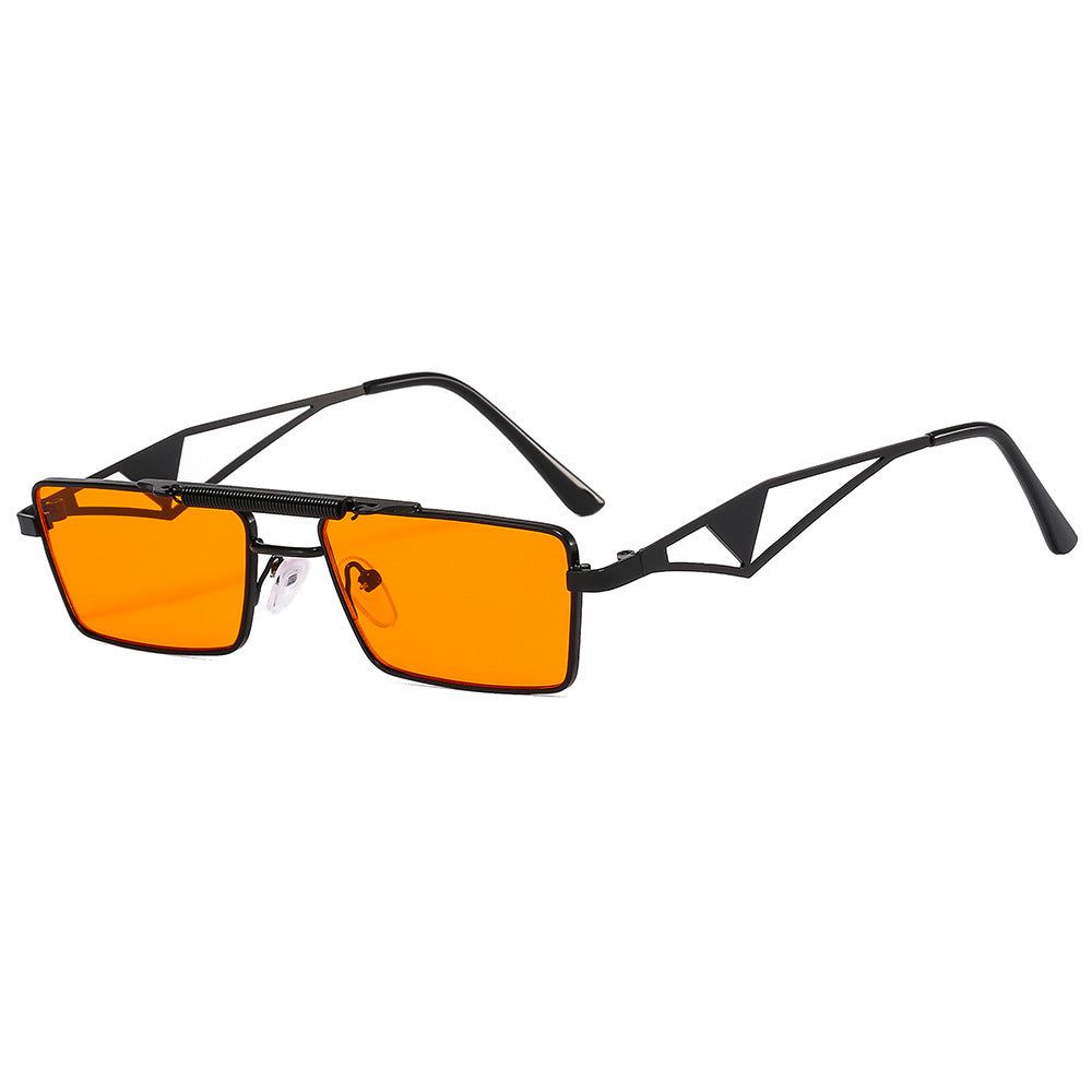 Modische Sonnenbrille mit Eckigem Rahmen und Verspiegelten Gläsern Brehn