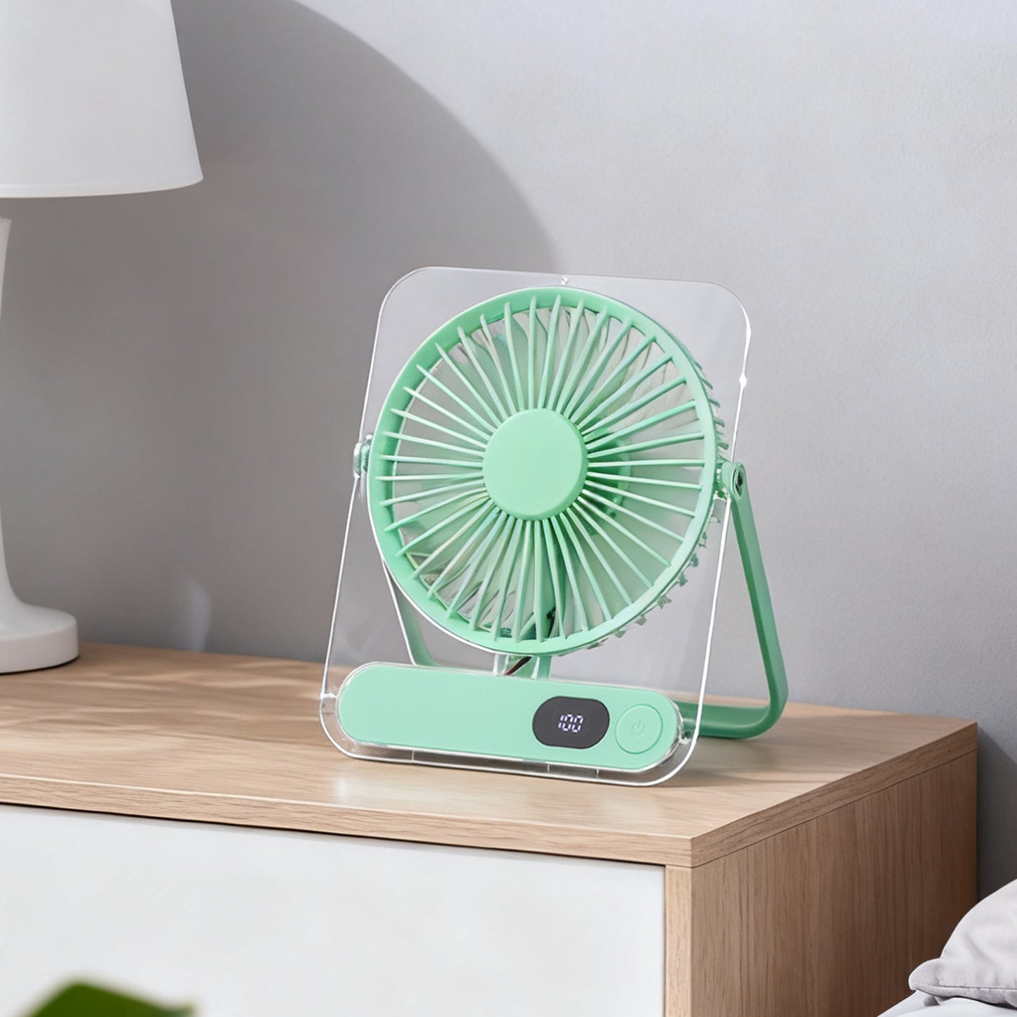 Unisex Tragbarer Tischventilator mit variabler Geschwindigkeitsregelung und USB-C-Anschluss Brehn