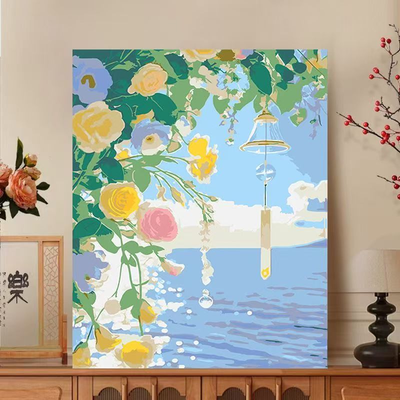 Floral Impressionist Leinwanddruck Brehn