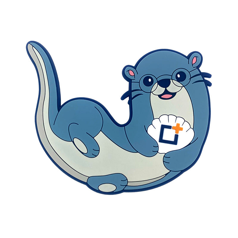 Unisex Süßes Cartoon Otter Gepäckanhänger Brehn