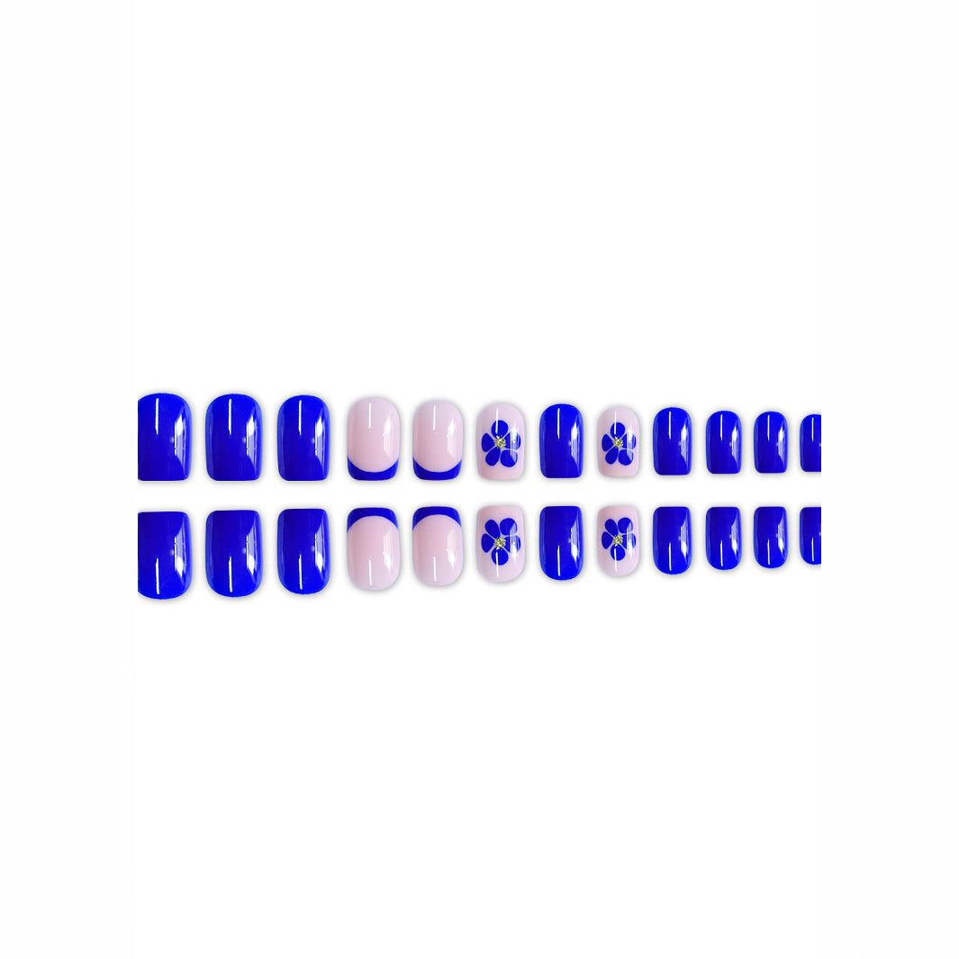 Floral Accent Press-On Nail Art Brehn