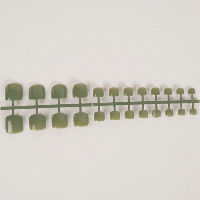 Glänzende quadratische Press-On-Nagelkunst Brehn