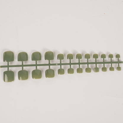 Glänzende quadratische Press-On-Nagelkunst Brehn