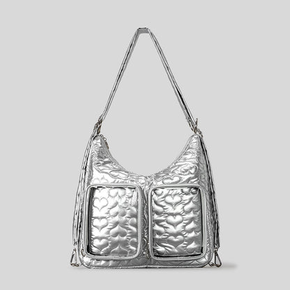 Gestepptes Herzmuster-Handtasche