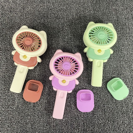 Unisex Tragbarer Mini Handventilator im niedlichen Katzenmotiv Brehn