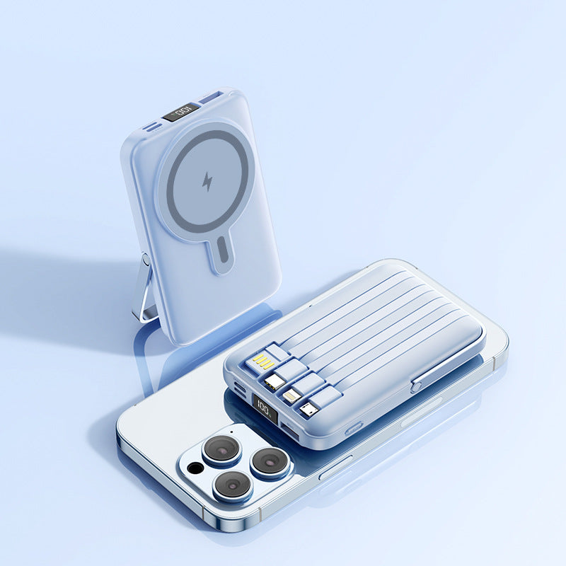Tragbare Powerbank mit Multifunktionalen Ladekabeln Brehn