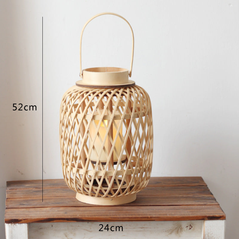 Handgefertigte Rattanlaterne Brehn