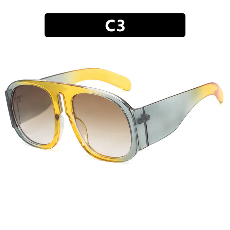 Damen trendige oversized Sonnenbrille mit modischem Farbverlauf Brehn