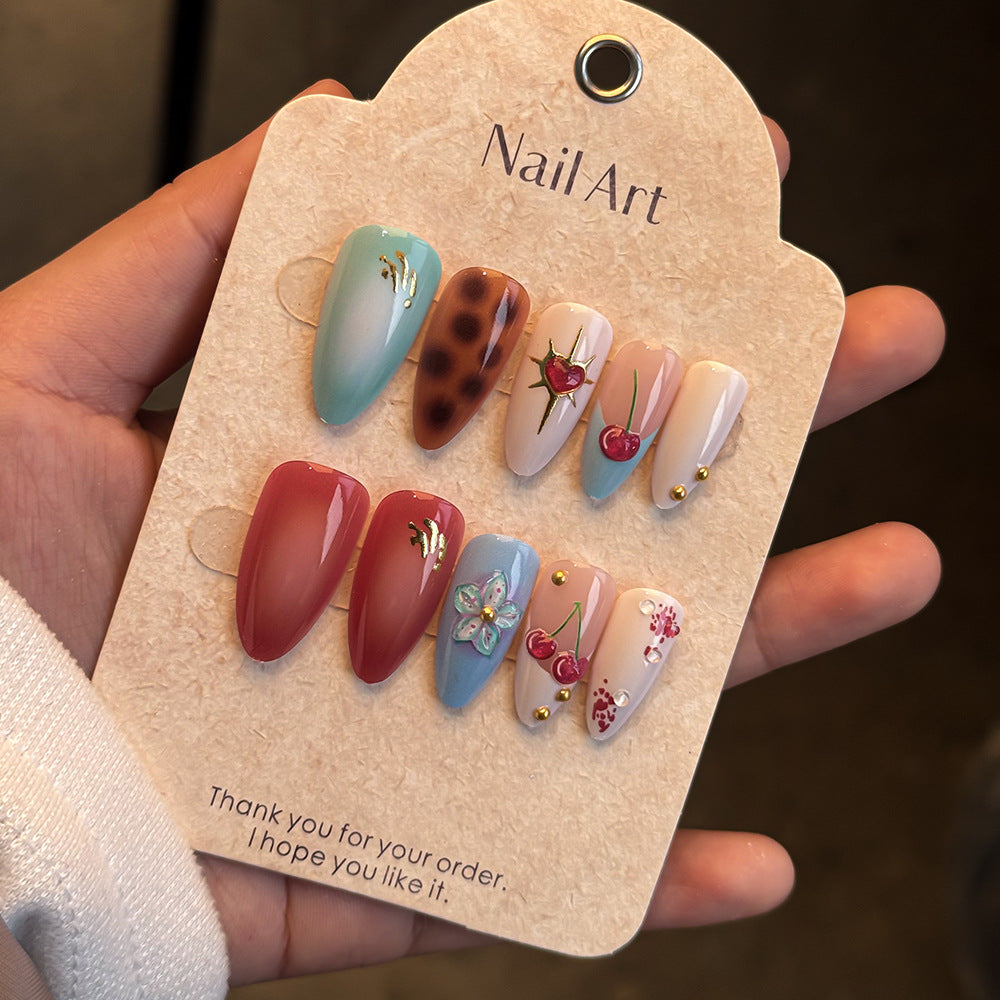 Elegantes Dekoratives Press-On Nagelkunstset Brehn