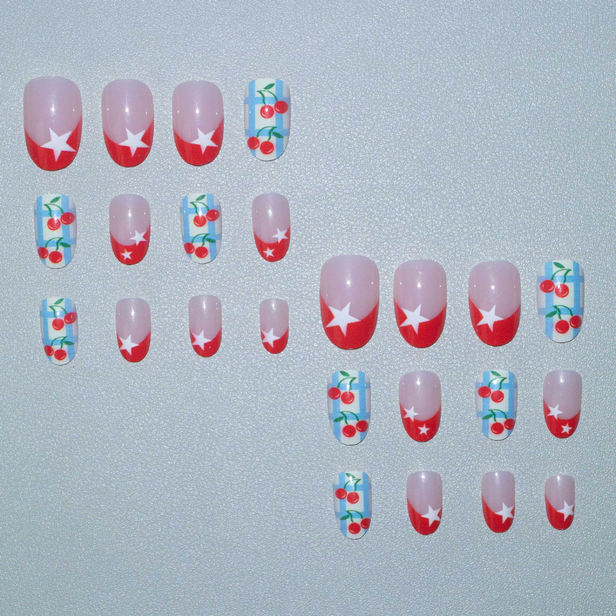 Kirschblüten-Themen-Nagelkunst-Set