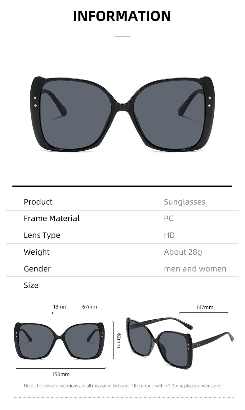 Damen oversized Sonnenbrille mit braunem Farbverlauf Brehn