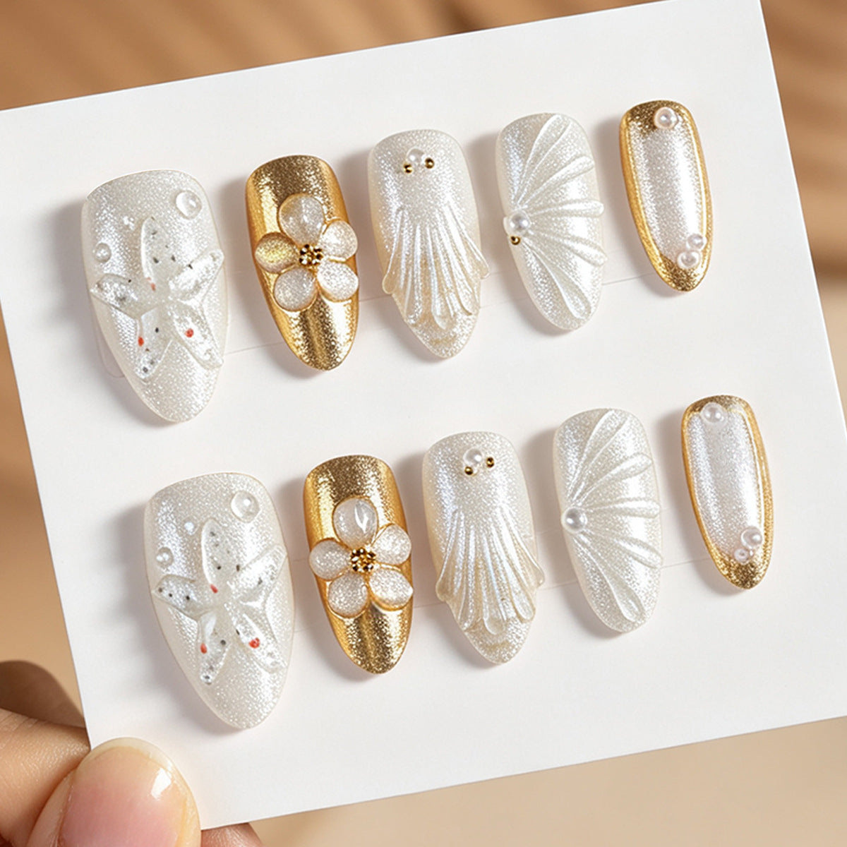 Premium Dekorative Press-On Nagelkunst Kollektion Brehn