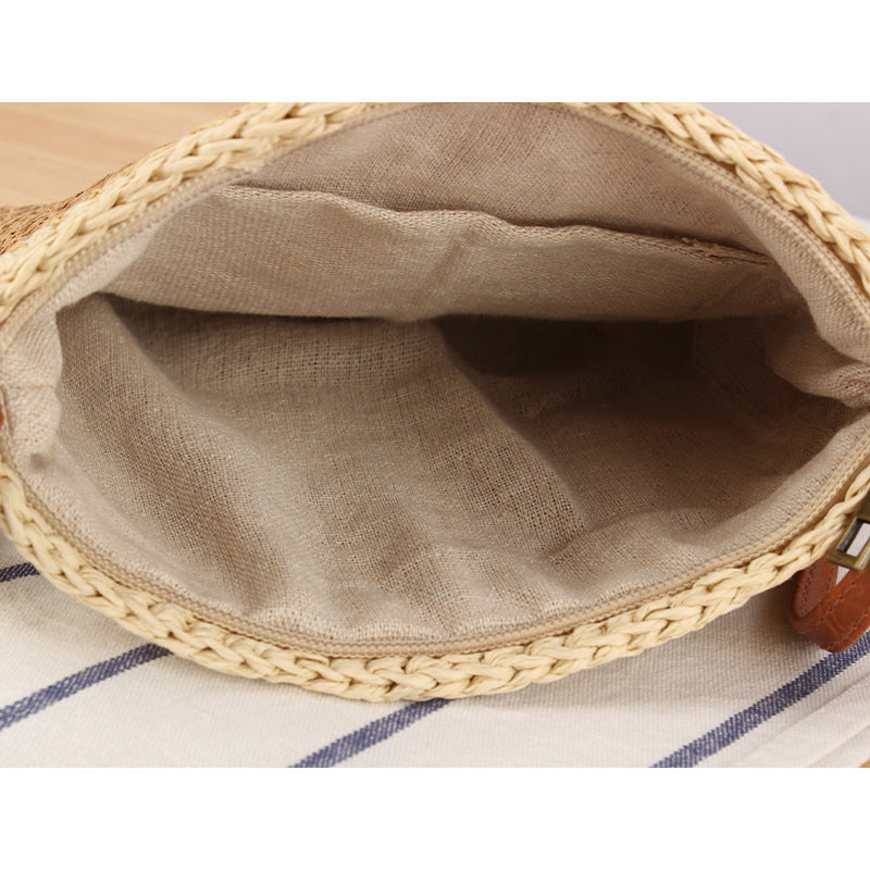 Handgefertigte Schultertasche mit Quasten und Lederakzenten Brehn