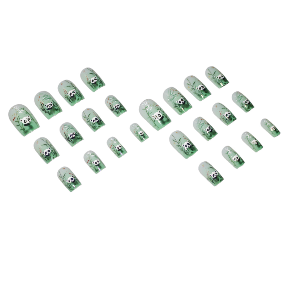 Künstlerisches Panda Nagelkunst Set