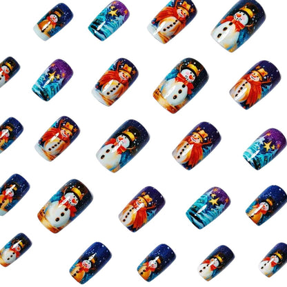 Urlaubs Themen Schneemann Nagelkunst Brehn