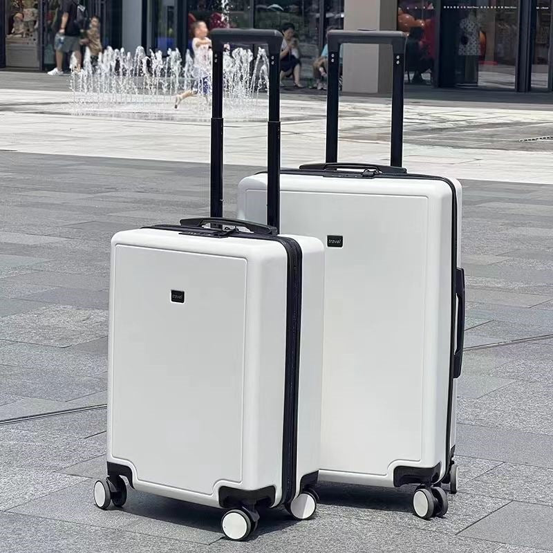 hardshell spinner-handgepäckkoffer mit teleskopgriff doppelt-spinner rollen eingebautes TSA-kombinationsschloss kratzfestes ABS-gehäuse Brehn