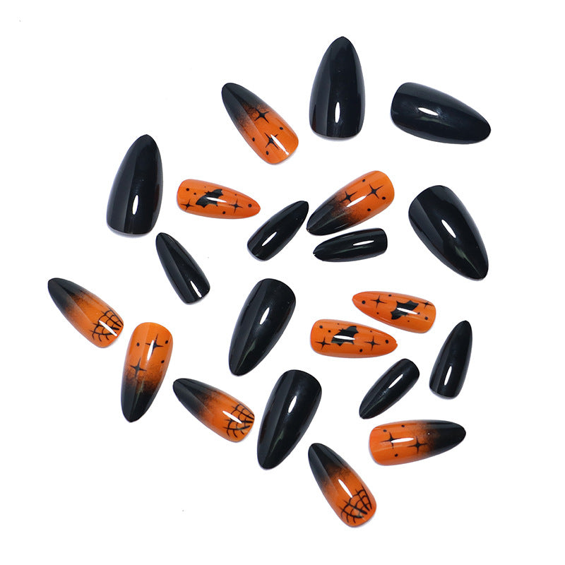 Halloween-Themen Press-On Nagelkunst-Set Brehn