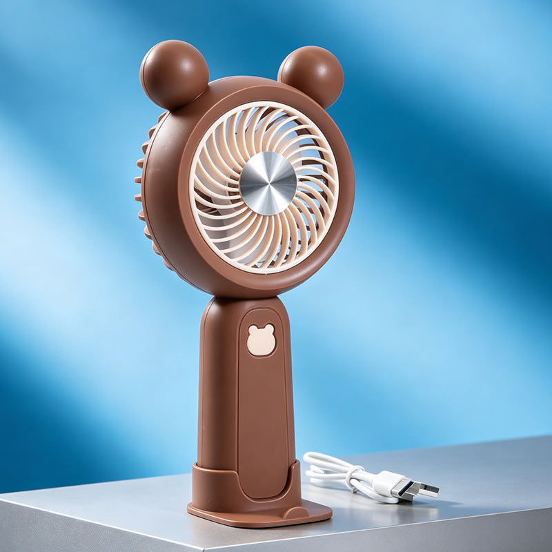 Damen Tragbarer Handventilator im süßen Bärenmotiv Brehn