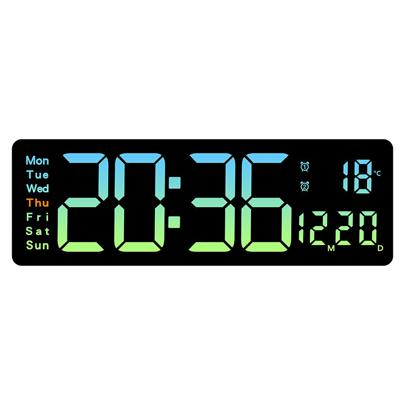 Funkwecker mit großem LED-Display und Temperaturanzeige Brehn
