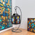 Buntglas-Mosaik-Hängeteelichthalter mit Metallrahmen Brehn