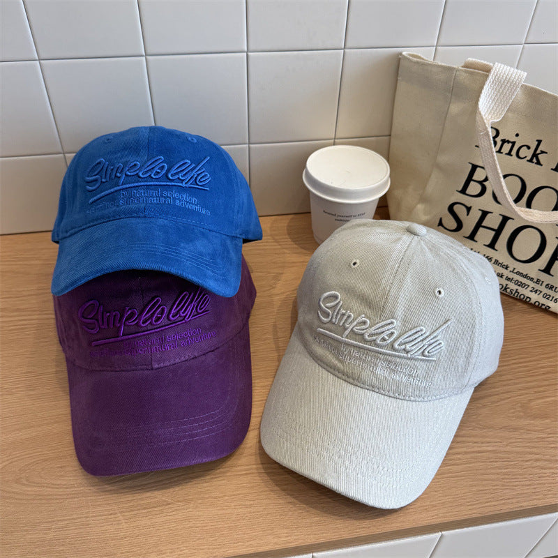 Damen Casual Weiches Stoff Verstellbare Baseballmütze Brehn
