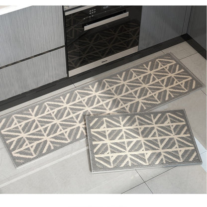 Geometrische Küchenläufermatte