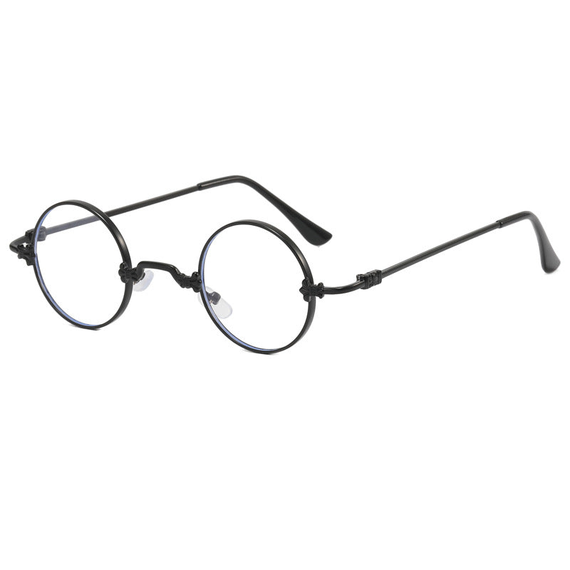 Damen modische runde Brille mit hochwertigem Metallrahmen und flexiblen Bügeln Brehn