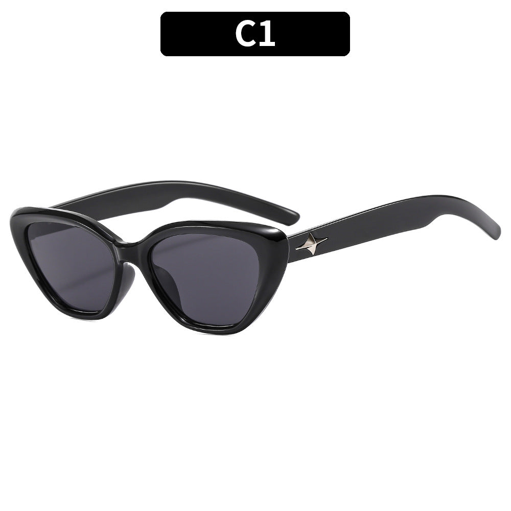 Chice Cat-Eye-Sonnenbrille mit Schildpatt-Rahmen