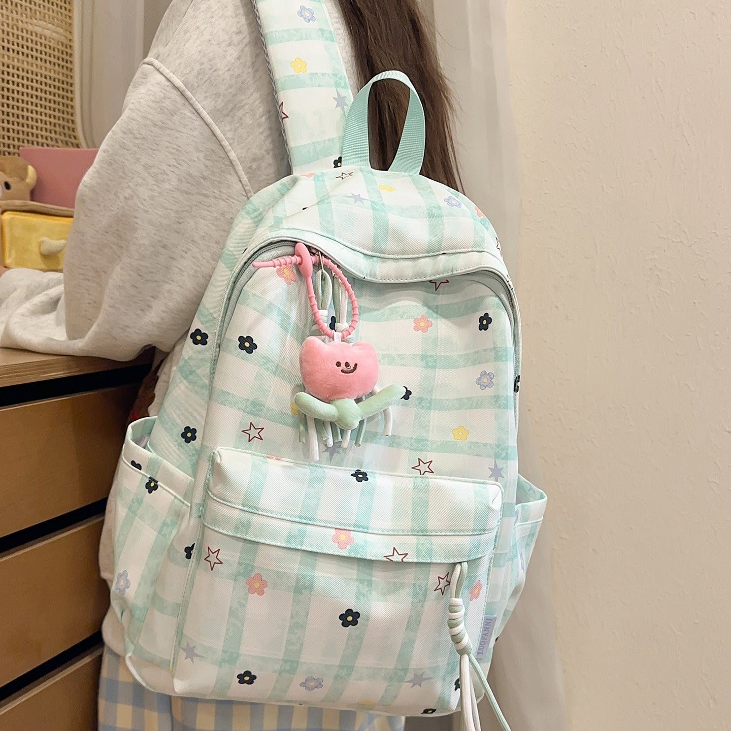 Blumenmuster Alltags-Rucksack Brehn
