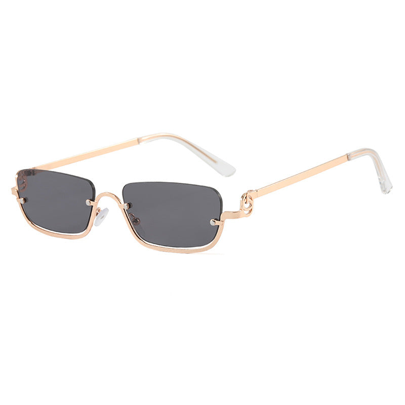 Damen Modische quadratische Sonnenbrille mit elegantem Metallgestell Brehn