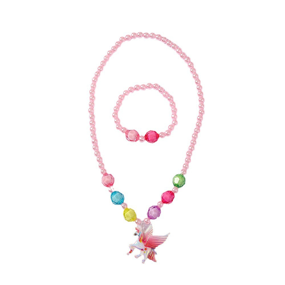 Verspieltes Schmuckset mit Einhorn-Anhänger Brehn