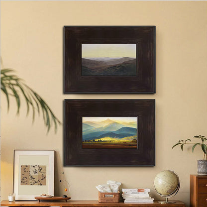 Gerahmtes Berglandschaft Kunstwerk