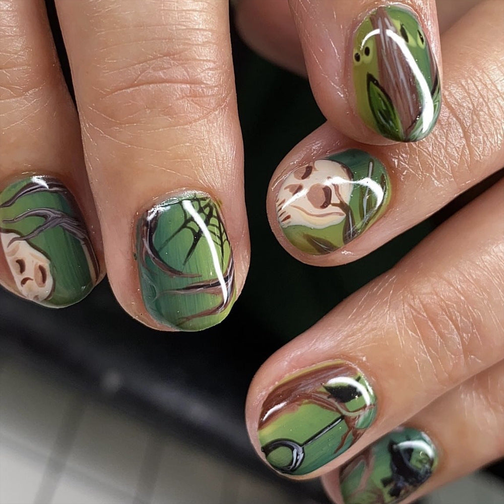 Künstlerisches Botanisches Nail Art Design Brehn