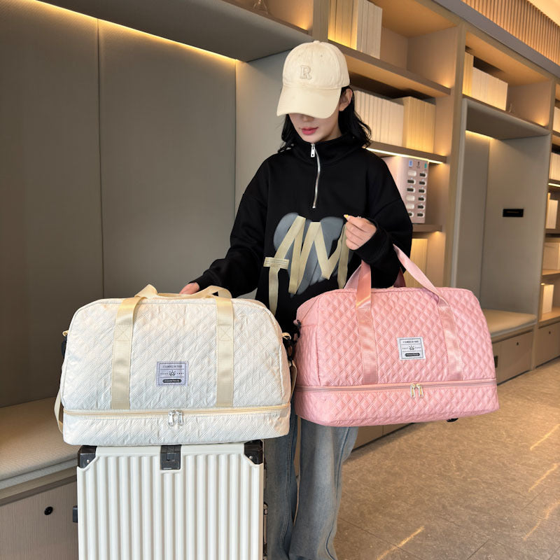 Stylische gesteppt Reis Duffle Bag Brehn