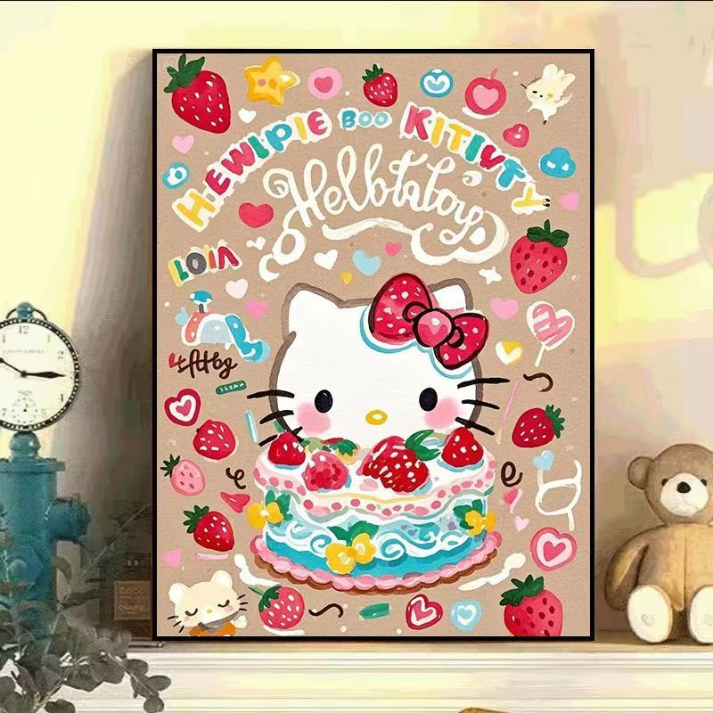 Fantastische kat-themed Leinwand Kunstdruck Brehn