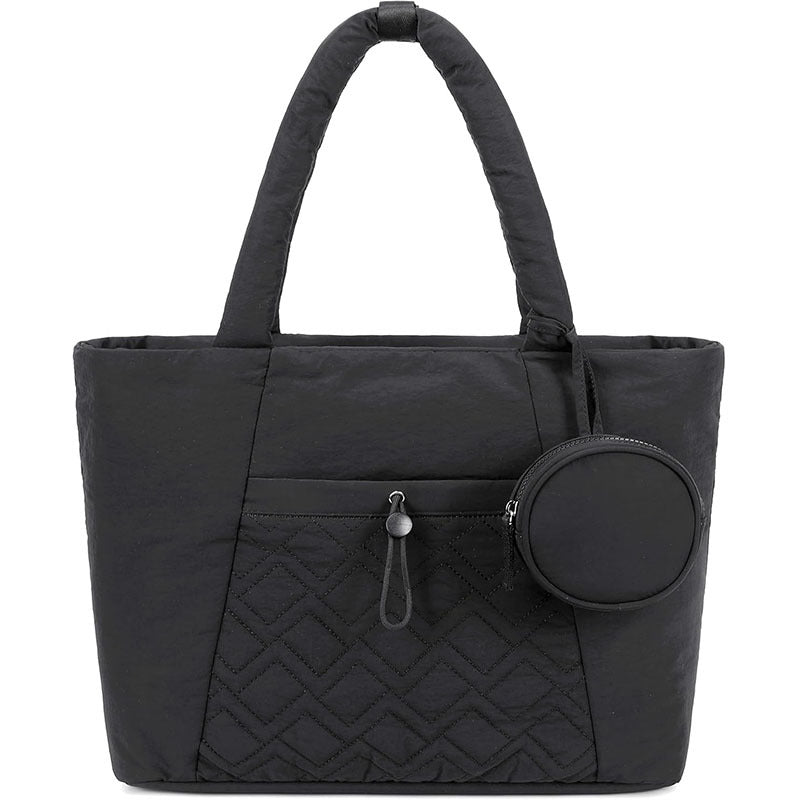 Gepolsterte Alltags-Handtasche mit Abnehmbarem Kosmetikbeutel Brehn