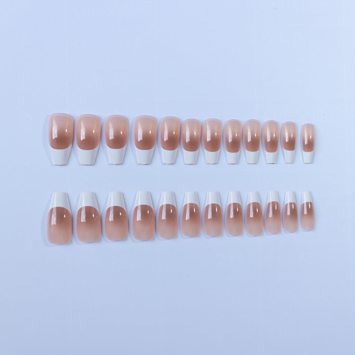 Elegantes Gel Französisch Tipp Nagelkunst Set
