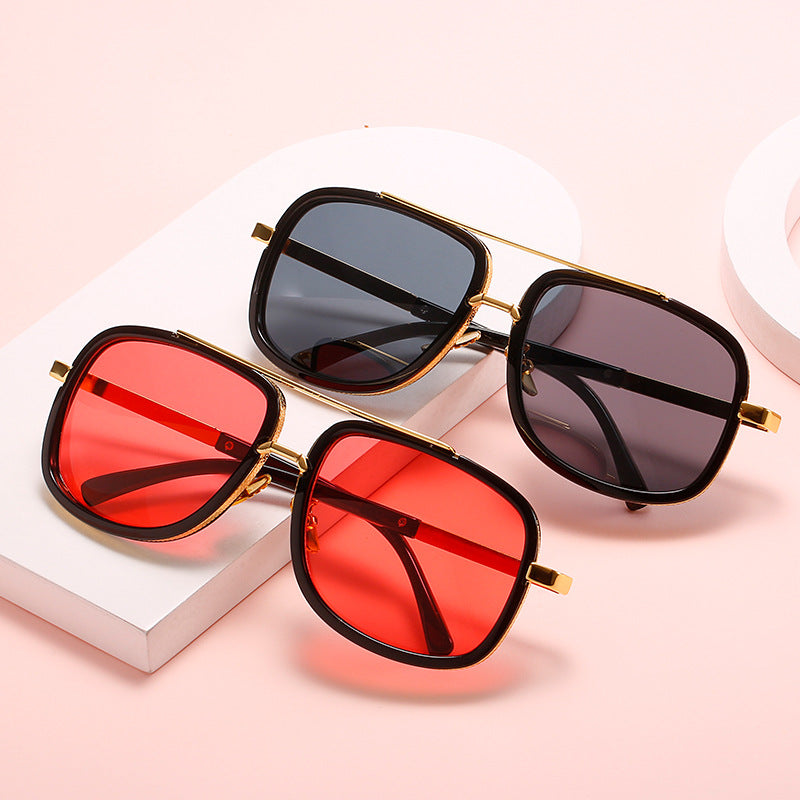 Damen quadratische Sonnenbrille mit luxuriösen Akzenten Brehn