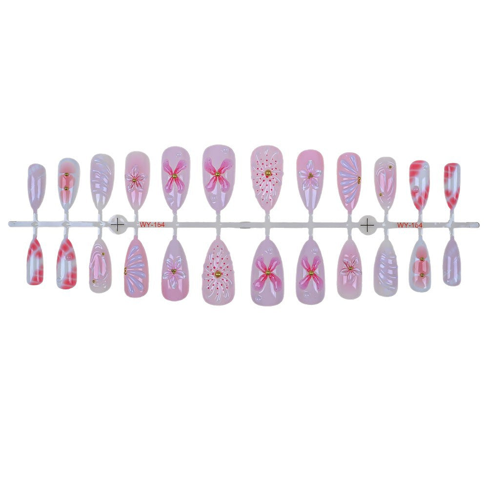 Künstlerische Blumen Press-On Nagelkollektion Brehn